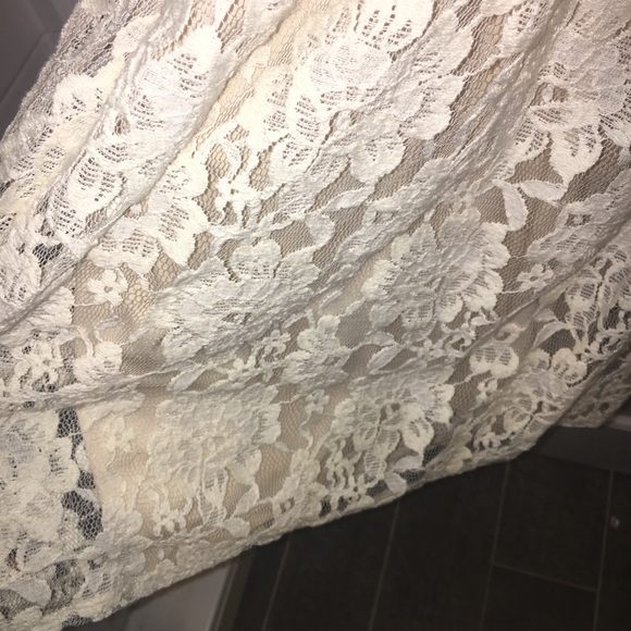 White Lace American Eagle Skater Dress - Picture 3 of 5
